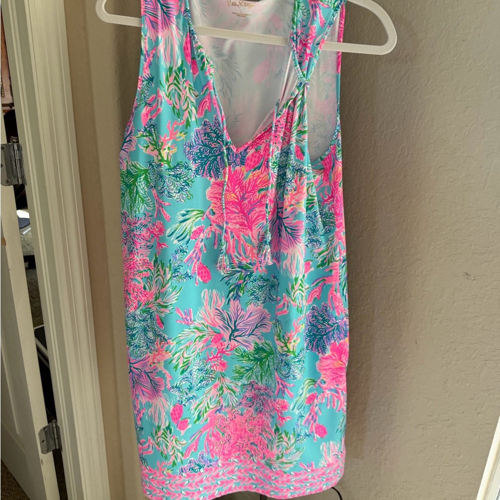 Lilly Pulitzer Vibrant Floral Dress or beach cover up